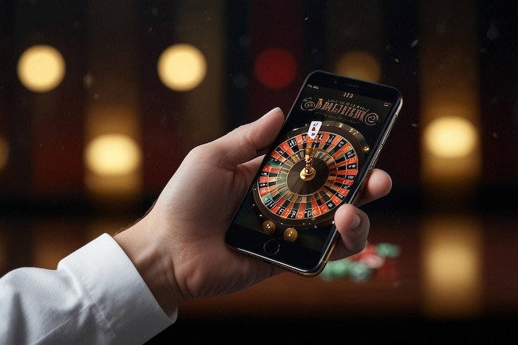 tampilan Cash Out pada permainan baccarat di layar ponsel